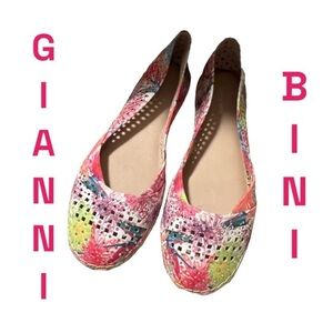 Gianni Bini Caily Color Splashed Embellished Espadrilles Flats